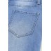 Sky Blue High Rise Distressed Bell Bottom Denims