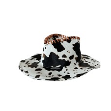 Hot Girl Fashion PU Leather Cow Dot Hat Pattern Panama Jazz Hat Western Cowboy Hat Lady Cute Retro Vacation Men Women Casual Cap Hot Girl Fashion PU Leather Cow Dot Hat Pattern Panama Jazz Hat Western Cowboy Hat Lady Cute Retro Vacation Men Women Casual Cap