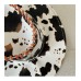 Hot Girl Fashion PU Leather Cow Dot Hat Pattern Panama Jazz Hat Western Cowboy Hat Lady Cute Retro Vacation Men Women Casual Cap
