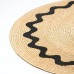 New Patch Large Brim Straw Hat Ladies Flat Top Oversized Beach Hat Sun Hat Fashion Fadora Hat For Woman Catwalk Straw Hat Cape