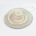 New Elegant Natural Hand-woven Ribbon Dome Wide Brim Straw Hat For Women Summer Beach Vacation Casual Stripe Designer Hats