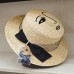 New Vintage Summer Fashion Lace Bow Wide Brim Nature Straw Sunhat Lady Korean Designer Boater Women Hats Fashionable Luxury Hat