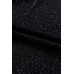 Black Glitter Round Neck Long Sleeve Top