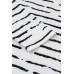 Black Retro Striped Casual Long Sleeve Top