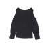 Green Asymmetrical Cut Out Buttoned Long Sleeve Top