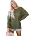 Black Waffle Knit High Slits Oversized Top
