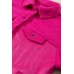 Bright Pink Faux Suede Sherpa Patchwork Button-up Shacket
