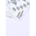 White Tribal Geometric Print Tiered Frilled V Neck Tank Top