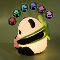 Panda silicone Lamp Room Decor Birthday Gifts Huahua Panda Fun Lamp