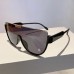 Vintage Semi-round Sunglasses Women Fashion Monoblock Outdoor Goggle Shades