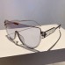 Vintage Semi-round Sunglasses Women Fashion Monoblock Outdoor Goggle Shades