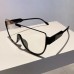 Vintage Semi-round Sunglasses Women Fashion Monoblock Outdoor Goggle Shades
