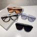 Vintage Semi-round Sunglasses Women Fashion Monoblock Outdoor Goggle Shades