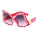 Large irregular frame new women's sunglasses butterfly cat eyes
