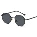 Fashionable women's sunglasses classic retro metal polygonal men's sunglasses