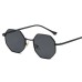 Fashionable women's sunglasses classic retro metal polygonal men's sunglasses