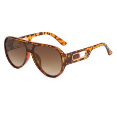 Fashionable and versatile sunglasses large frame one piece toad mirror UV resistant  personalized sunglasses for women