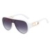 Fashionable and versatile sunglasses large frame one piece toad mirror UV resistant personalized sunglasses for women Fashionable and versatile sunglasses large frame one piece toad mirror UV resistant personalized sunglasses for women