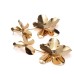 Irregular exaggerated earrings and flower pendants