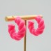 Multiple colors, spring and summer fashion trends, retro C-shaped earrings, mixed colors, fresh design, spiral earrings