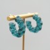 Multiple colors, spring and summer fashion trends, retro C-shaped earrings, mixed colors, fresh design, spiral earrings