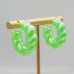 Multiple colors, spring and summer fashion trends, retro C-shaped earrings, mixed colors, fresh design, spiral earrings