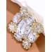 New Fashion Square Clip Earrings No Hole Wedding Jewelry Women Large Clear Crystal Rhinestone Clip on Earrings Ear Women