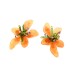 Handmade Beaded Acrylic Flower Earrings and Flower Earrings