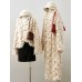 Sequin feather atmosphere long sleeved top for women