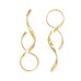 New alloy earrings exaggerated earrings female fashion niche curved lines