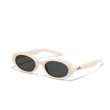 Oval rivet star sunglasses for women's glasses