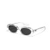 Oval rivet star sunglasses for women's glasses