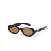 Oval rivet star sunglasses for women's glasses