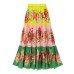 One Piece Bathing Suit for Women with Bikini Maxi Wrap Skirt 2Pcs Floral Print Swimsuit High Waist Tummy Control Beach Suits