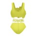 Sexy high waistband bikini three piece set