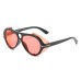 Steampunk round sunglasses plastic frame T-shaped sunglasses