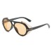 Steampunk round sunglasses plastic frame T-shaped sunglasses