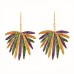 Leaf temperament, design sense, trendy and versatile earring accessories for women