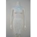 Tight shoulder strap tassel mini dress