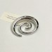 Gold spiral brooch high-end luxury temperament vortex brooch pin