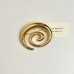 Gold spiral brooch high-end luxury temperament vortex brooch pin