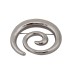 Gold spiral brooch high-end luxury temperament vortex brooch pin