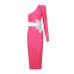 Sexy Diagonal Collar Long Sleeve Beading Flower Long Dress Women Black One Shoulder Waist Cut Out Slim Dress Party Evening Dress Sexy Diagonal Collar Long Sleeve Beading Flower Long Dress Women Black One Shoulder Waist Cut Out Slim Dress Party Evening Dress