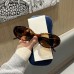 Polarized sunglasses fashionable cat eye frame sunglasses women's driving sun protection sunglasses