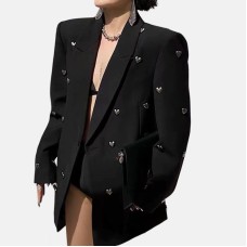 Heavy Industry 3D Love Beaded Black Suit
