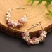 Pearl earrings, high-end freshwater pearl earrings, fashionable European and American style jewelry