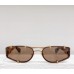 Fashionable metal men's cat-eye sunglasses, face-flattering small sunglasses