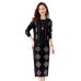Versatile French style perm sweater with high waist skirt two-piece dress for women