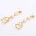 kshmir Natural pearl earrings female temperament light luxury long studs silver needle retro ear accessories wholesale