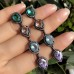 Luxury Water Drop Long Earrings oval Green Crystal Cubic Zirconia Stone MultiColor Ear Line Earring For Women boho party Jewelry